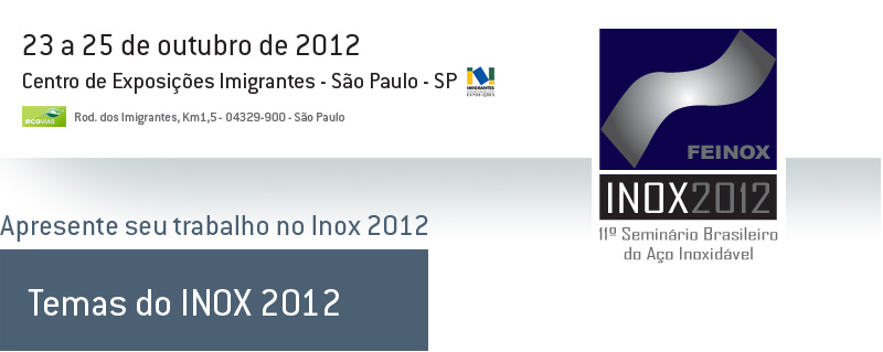 INOX2012 - Apresente seu trabalho no INOX 2012